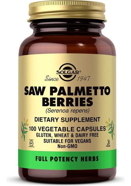 Salgares Solgar Saw Palmetto Berries