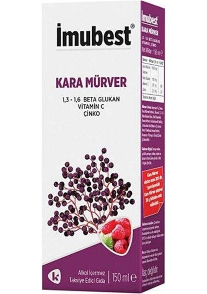 Imubest Kara Mürver 150 Ml Şurup