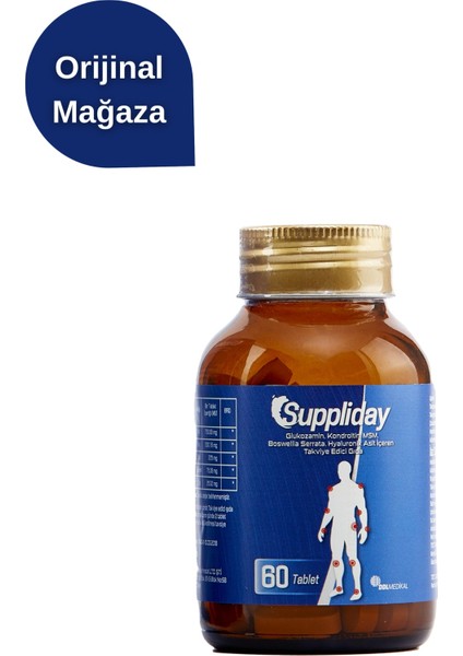 60 Tablet Glukozamin Kondroitin Msm Hyaluronik Asit Içeren Takviye Edici Gıda modelleri