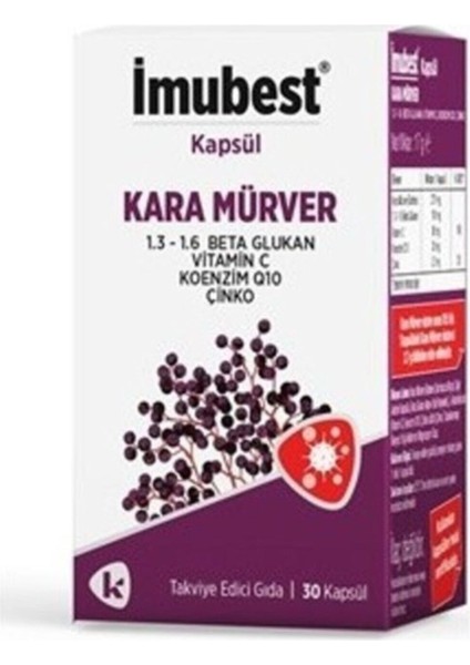 Imubest Kara Mürver 30 Kapsül --- 12/2023