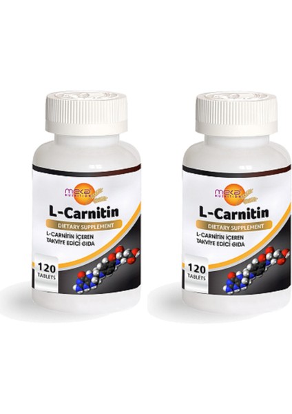 L Carnitine 500 Mg 120 Tablet 2 Kutu