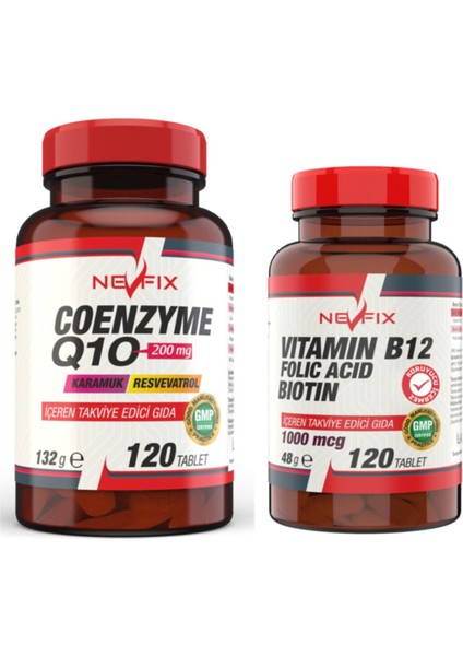 Coenzyme 200 Mg 120 Tablet B12 Folic Acid Biotin 120 Tablet