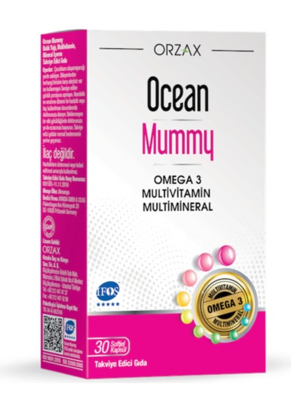 Ocean Mummy 30 Kapsül Omega 3 Içeren
