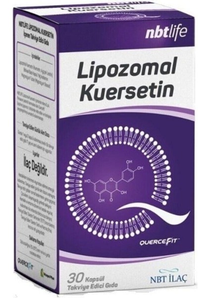 Lipozomal Kuersetin Içeren Takviye Edici Gıda 30 Kapsül