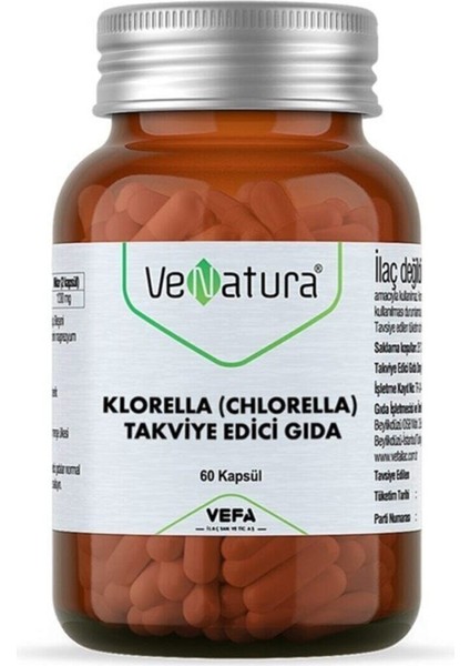 Klorella Chlorella Takviye Edici Gıda 60 Kapsül