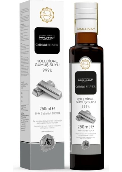 Immu-Nat Immunat Immunat Kolloidal Gümüş Suyu 10 Ppm 250 Ml