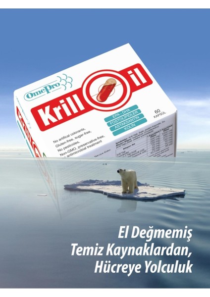Krill Yağı Krill Oil Omepro® Krill Yağı 60 Kapsül Anti Krill modelleri