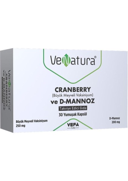 Cranberry Ve D-Mannoz 30 Softjel