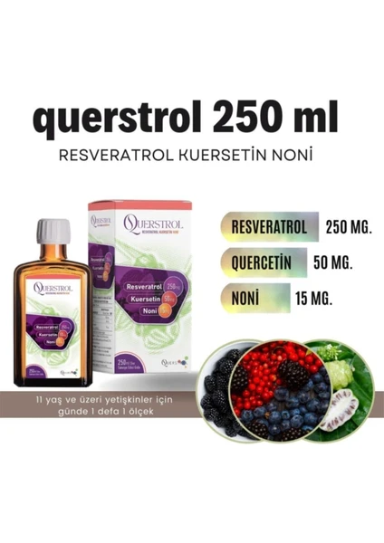 Sıvı Takviye Edici Gıda 250 Ml | Resveratrol Kuersetin Noni