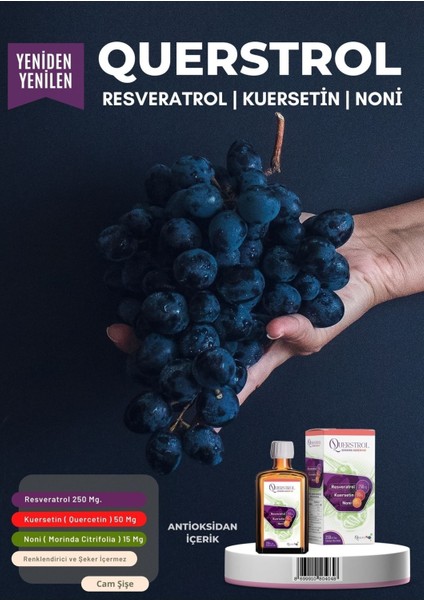 Sıvı Takviye Edici Gıda 250 Ml | Resveratrol Kuersetin Noni