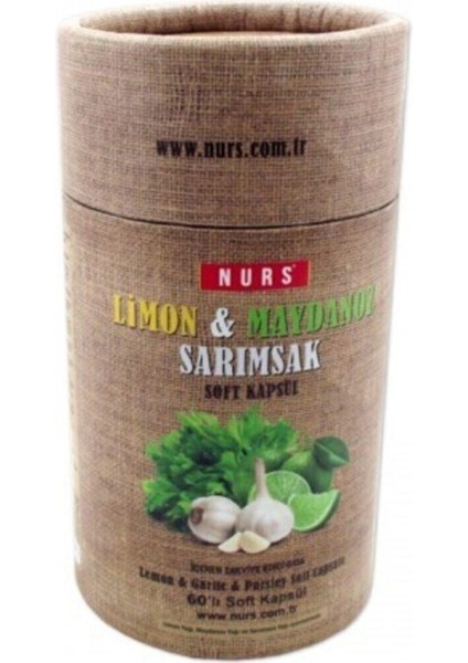 Nurs Lokman Hekim 3 Adet Limon Maydanoz Sarımsak Kürü 3 X 60 Soft Jel