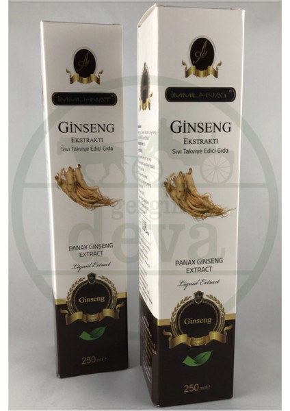 Immu-Nat Immunat Ginseng Sıvı Ekstraktı (2'Li Kampanya Paketi) 250 Ml
