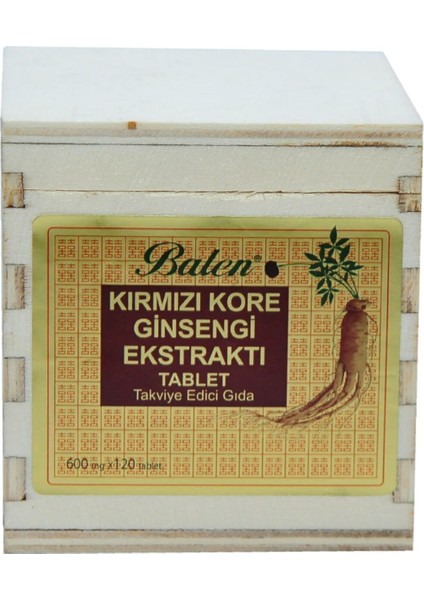 Kırmızı Kore Ginsengi Ekstraktı 120 Tablet fiyatları