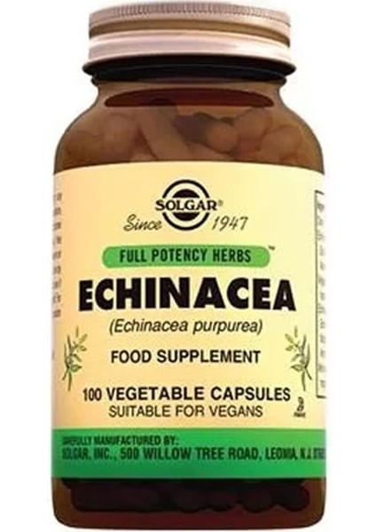Echinacea 520 Mg 100 Kapsül (Nisan 2024 Miadli)