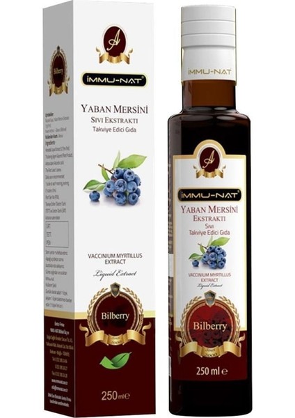 Immu-Nat Immunat Yaban Mersini Ekstraktı 250 Ml