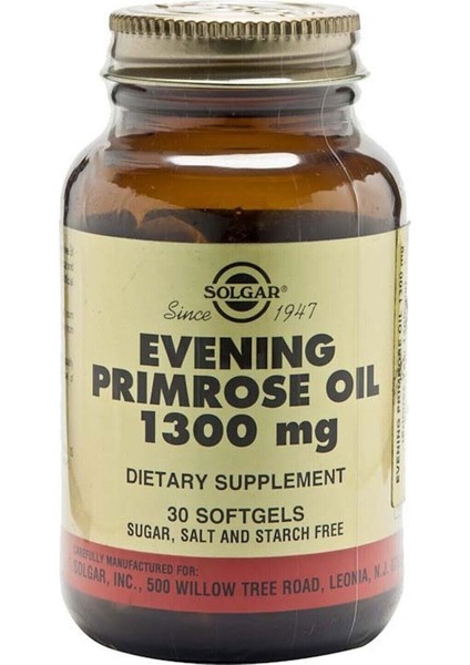 Evening Primrose Oil 1300 Mg 30 Softjel