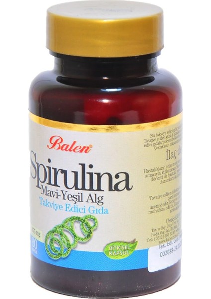 Spirulina 80 Kapsül modelleri