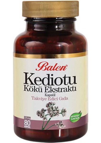 Özaş Balen Kediotu Kökü Ekstraktı 375 Mg 80 Kapsül