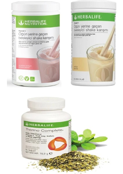 Ahududu Beyaz Çikolata Shake Vanilya Shake Ve Thermo Complete