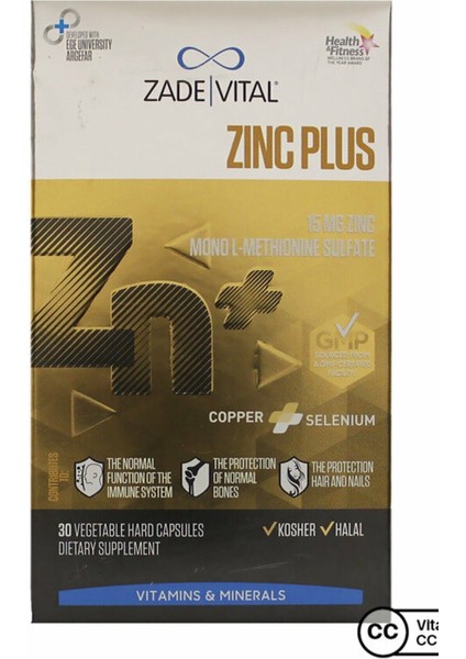 Çinko Plus 15 Mg 30 Kapsül