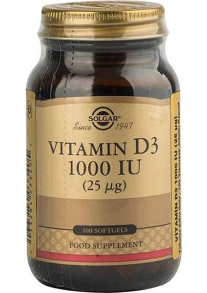 Vitamin D3 1000 Iu 100 Kapsül + Nature's Bounty Vitamin D3 1000 Iu 100 Softjel