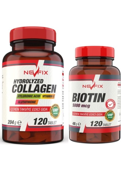 (Collagen) Hyaluronic Acid 120 Tablet Biotin 5000 Mcg 120 Tablet