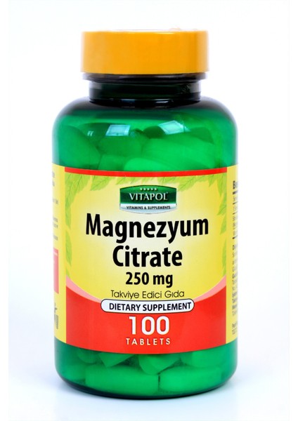 Magnezyum Citrate+B6 100 Tablet