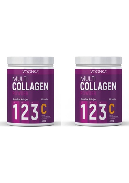 Multi Collagen Powder 300 Gr 2 Adet