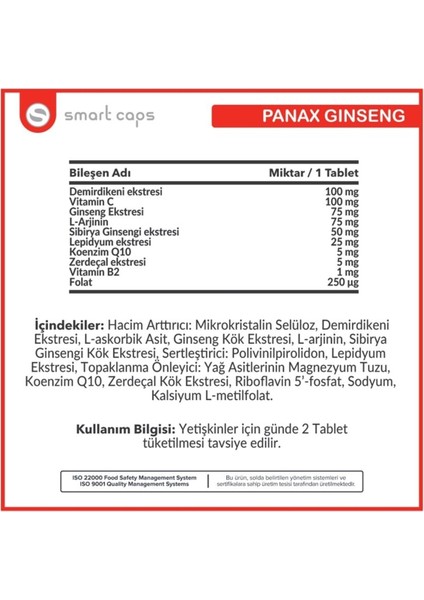 Panax Ginseng 60 Tablet fiyatları