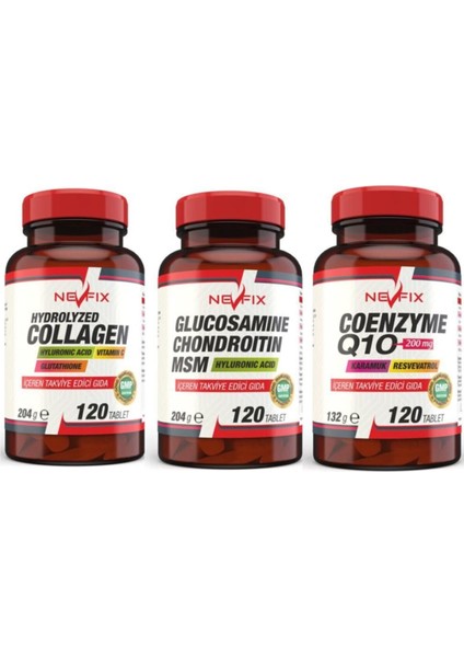 Collagen 1000 Mg Coenzyme 200 Mg Glucosamine 1500 Mg 3 Ürün 1'Den