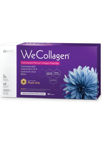 Wecollagen ® 90 Tablet - Balık Kolajeni Takviyesi Wecollagen Tb