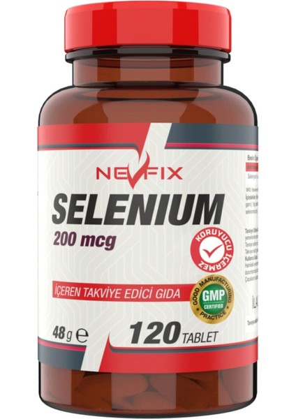 Selenyum Selenium 200 Mcg 120 Tablet