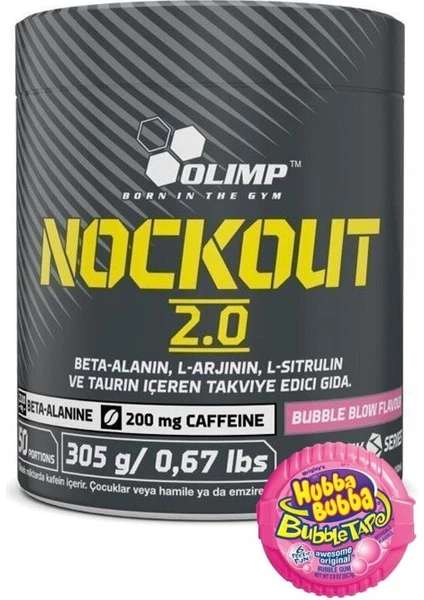 Nockout 2.0 Sakız Aromalı Dayanıklılık Direnç Artırıcı Güç 305 Gr