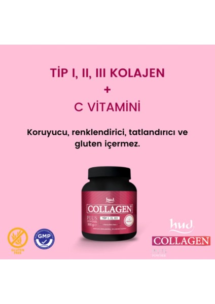 Collagen Plus Powder 300 Gr Tip 1 - Tip 2 - Tip 3 Toz 2 Adet indirimleri