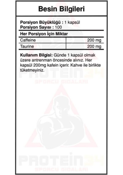 Caffeine Plus 100 Kapsül