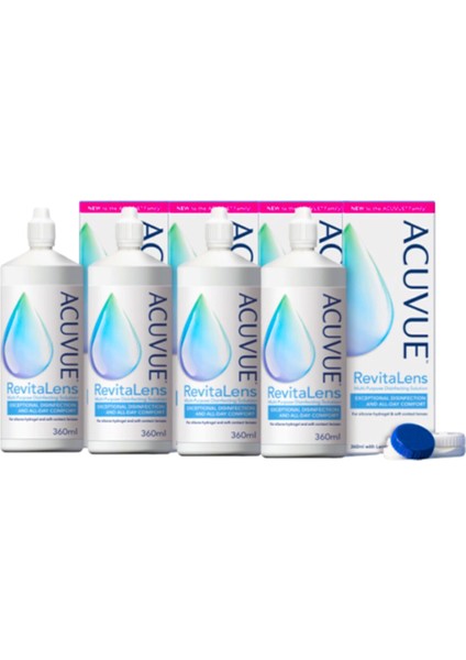 Revita Lens Solüsyon 4 Kutu Set Acuvue Revita Lens Solüsyon 4 Kutu