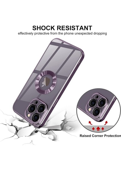 iPhone 14 Pro Kılıf Uyumlu Logolu Delikli Tasarım Kamera Korumalı Darbeye Dayanıklı Silikon Case indirimleri