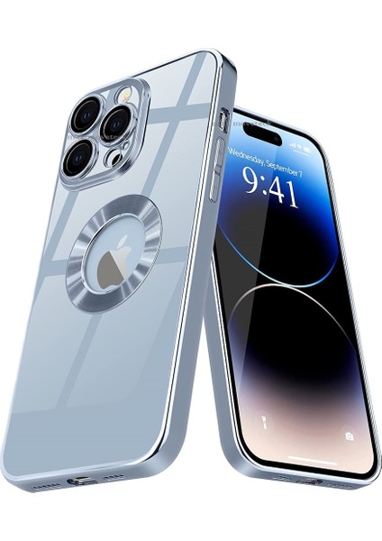iPhone 13 Pro Kılıf Uyumlu Logolu Delikli Tasarım Kamera Korumalı Darbeye Dayanıklı Silikon