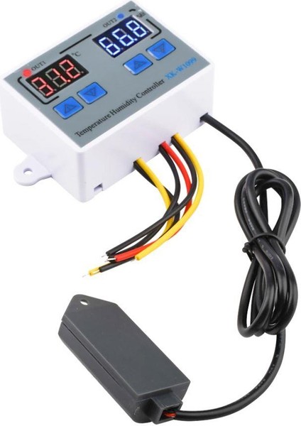 XK-W1099 24V Sıcaklık ve Nem Ölçer Ekranlı Röle Modülü - Termostat