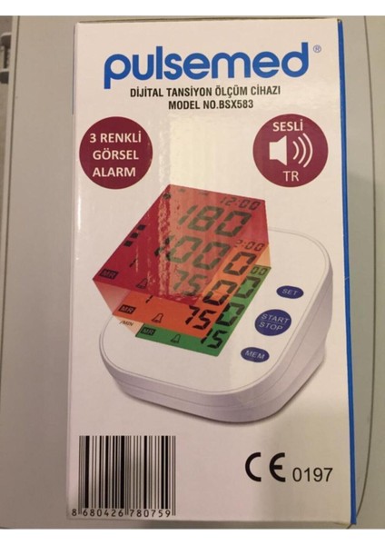 Usb Kablolu Koldan Ölçer Dijital Tansiyon Ölçüm Cihazı Türkçe Konuşan Sesli Sonuç Bsx583 P