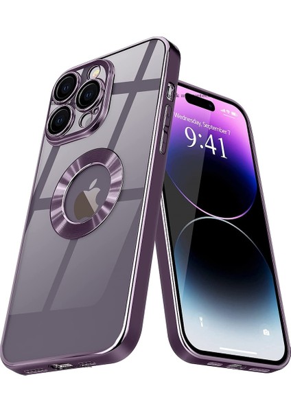 iPhone 14 Pro Kılıf Uyumlu Logolu Delikli Tasarım Kamera Korumalı Darbeye Dayanıklı Silikon Case