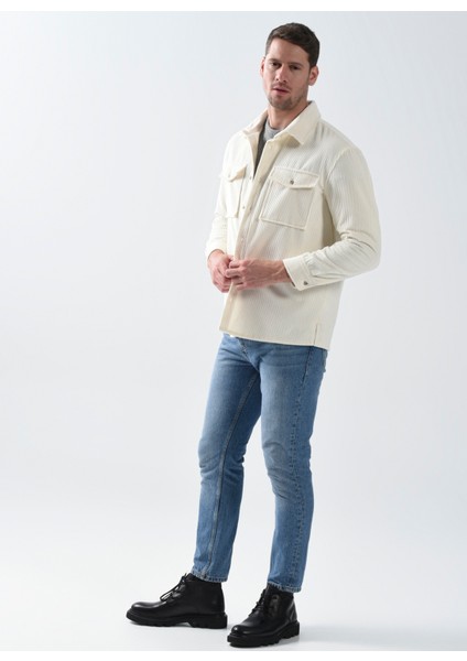 Standart Ekru Erkek Düz Ceket TAKEO modelleri