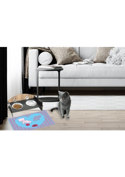 Kedi Mama Kabı ıkili Mama Kabı Mdf Kedi Mama Su Kabı Kedi Yemek Kabı modelleri