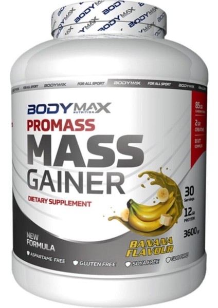 Mass Gainer kiilo Almaya Karbonhidrat Tozu 3600 Gr Muz Aromalı