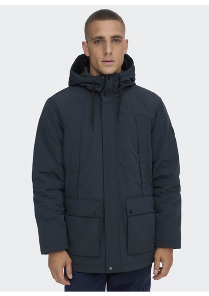 Koyu Lacivert Erkek Mont 22022654_ONSJAYDEN Parka Otw Vd modelleri