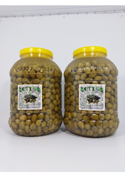 ETİK YERLİ ÜRÜNLER Izmir Çili Cinsi Kırma Tatlanmış Zeytin 2'li Paket 5 Kg+5 Kg