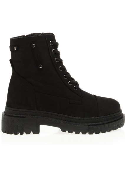 Deri Siyah Kadın Bot BUL-230616 Kadın Deri Bot