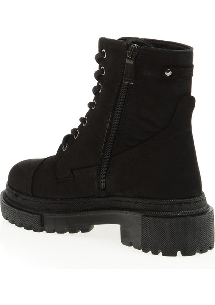 Deri Siyah Kadın Bot BUL-230616 Kadın Deri Bot fiyatları