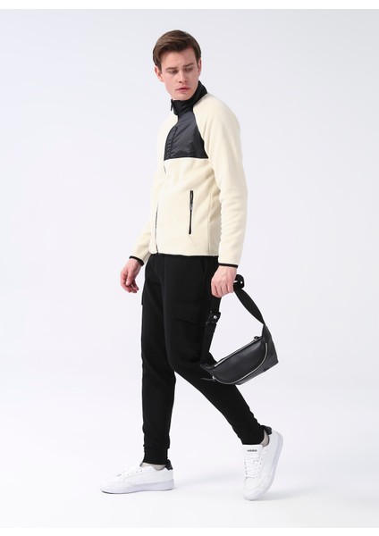 Lastikli Bel Dar Paça Siyah Erkek Chino Pantolon Cuzıa