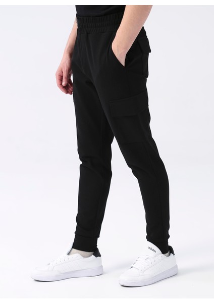 Lastikli Bel Dar Paça Siyah Erkek Chino Pantolon Cuzıa modelleri